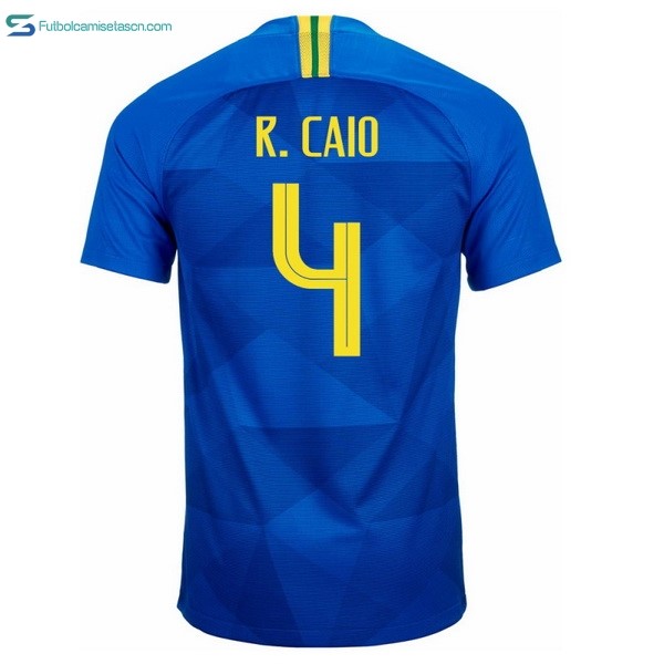 Camiseta Brasil 2ª R.Caio 2018 Azul